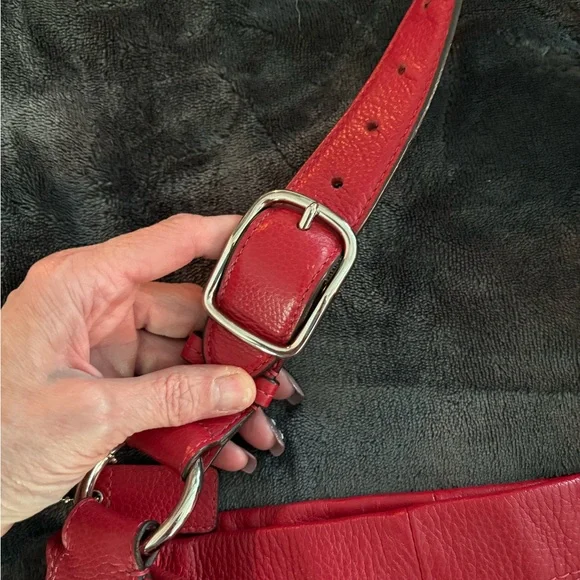 EUC Coach Red Hobo Bag - Picture 4 of 9